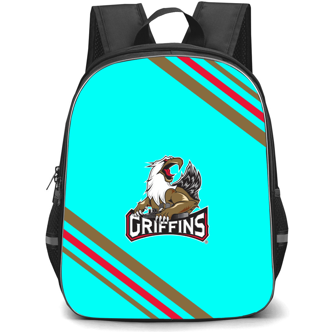 Grand Rapids Griffins Backpack School Bag StudentPack - Large Logo With Stripe