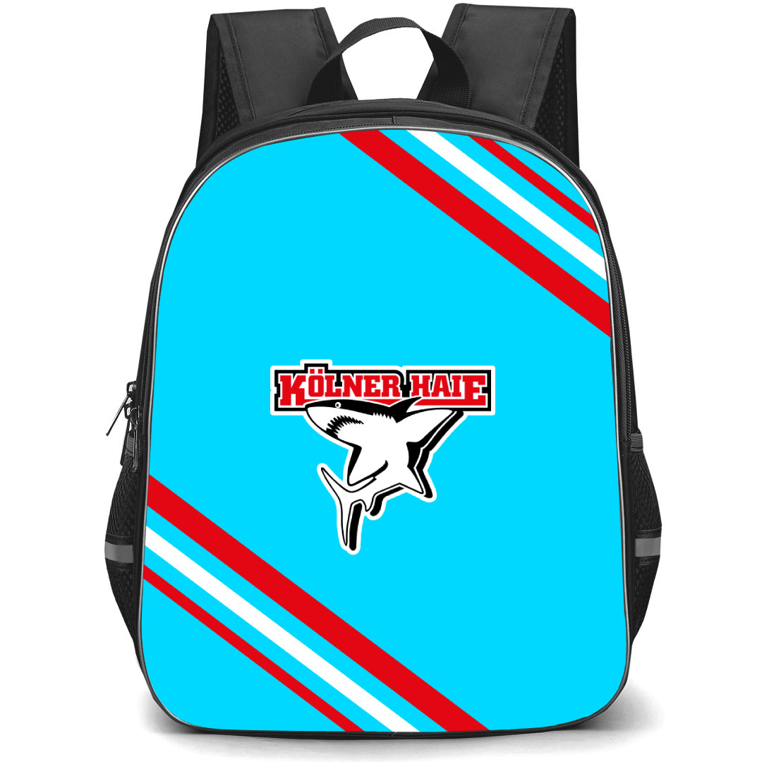 Kolner Haie Backpack School Bag StudentPack - Large Logo With Stripe