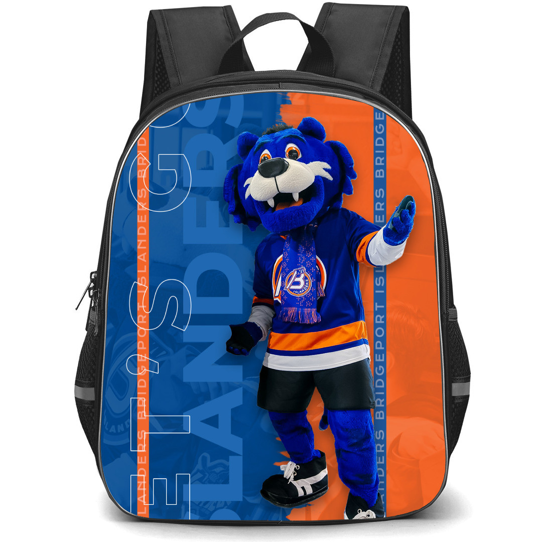 Bridgeport Islanders Backpack School Bag StudentPack - Mascot Team Poster