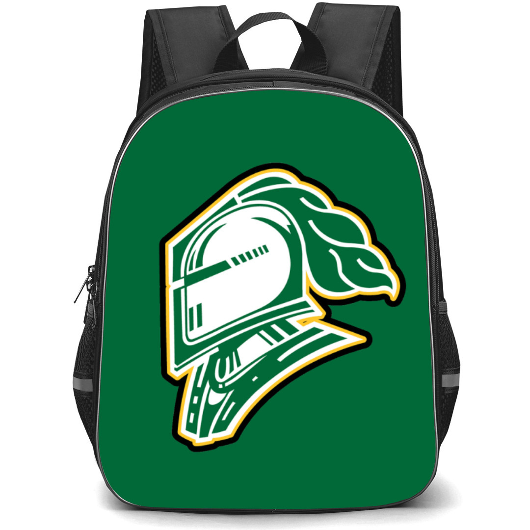 London Knights Backpack School Bag StudentPack - Logo In Green Background