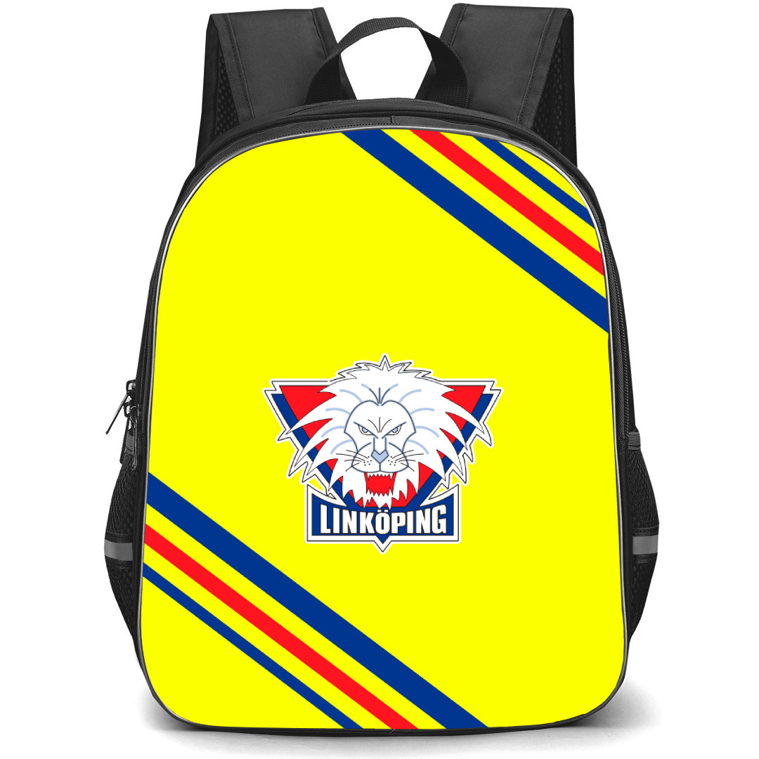 Linkoping Hockey Club Backpack School Bag StudentPack - Large Logo With Stripe