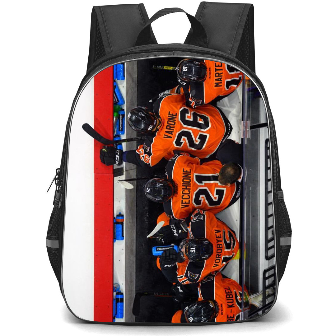 Lehigh Valley Phantoms Backpack School Bag StudentPack - Team Sitting Cheer Poster