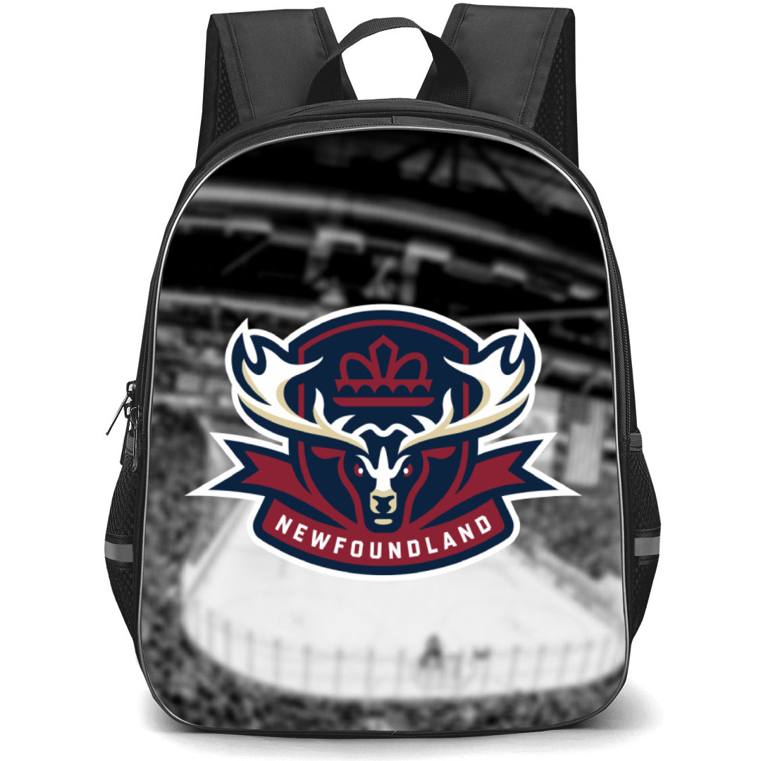 Newfoundland Regiment Backpack School Bag StudentPack - Logo Stadium Background