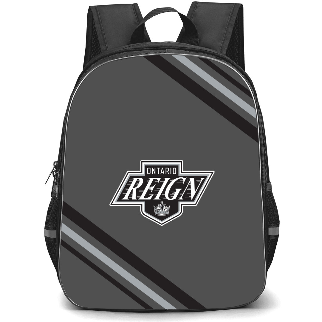 Ontario Reign Backpack School Bag StudentPack - Large Logo With Stripe