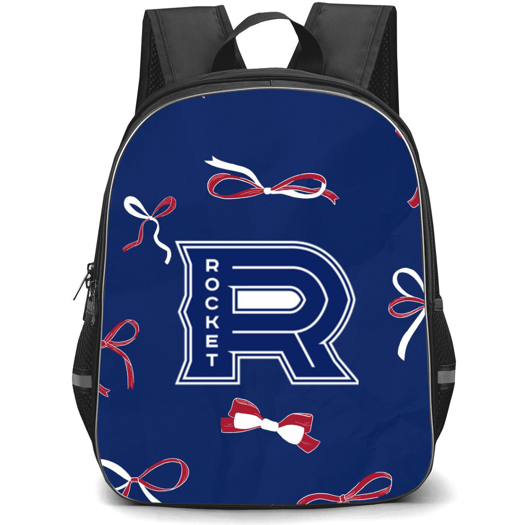 Laval Rocket Backpack School Bag StudentPack - Logo Ribbon In Blue Background