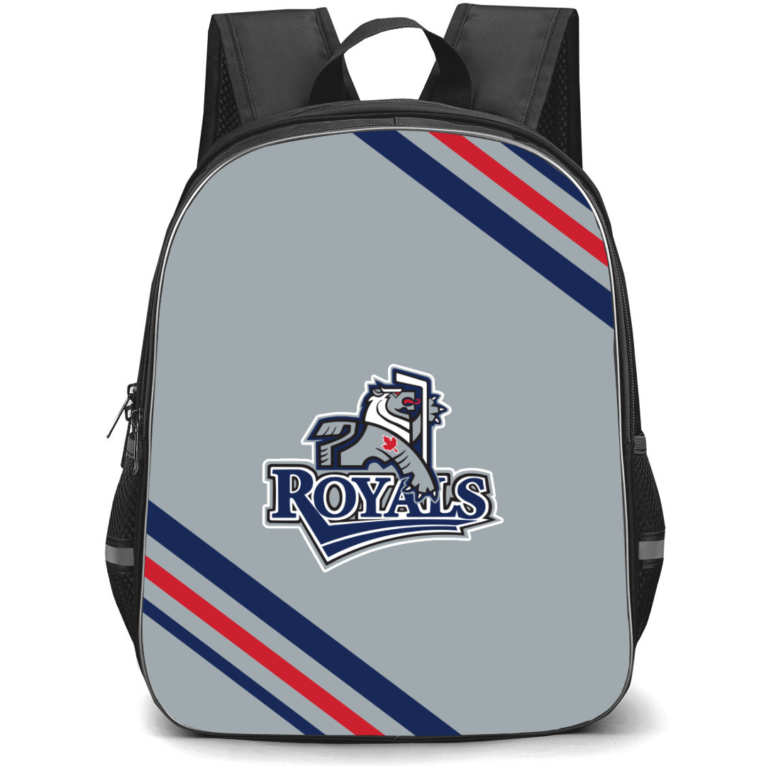 Victoria Royals Backpack School Bag StudentPack - Large Logo Stripe
