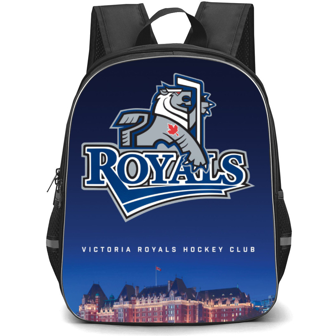 Victoria Royals Backpack School Bag StudentPack - Logo Night City Background