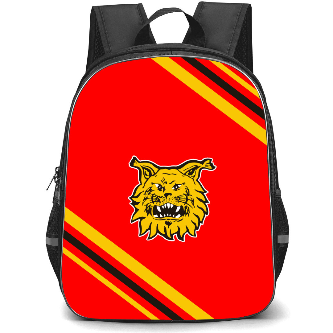 Tampereen Ilves Backpack School Bag StudentPack - Large Logo With Stripe