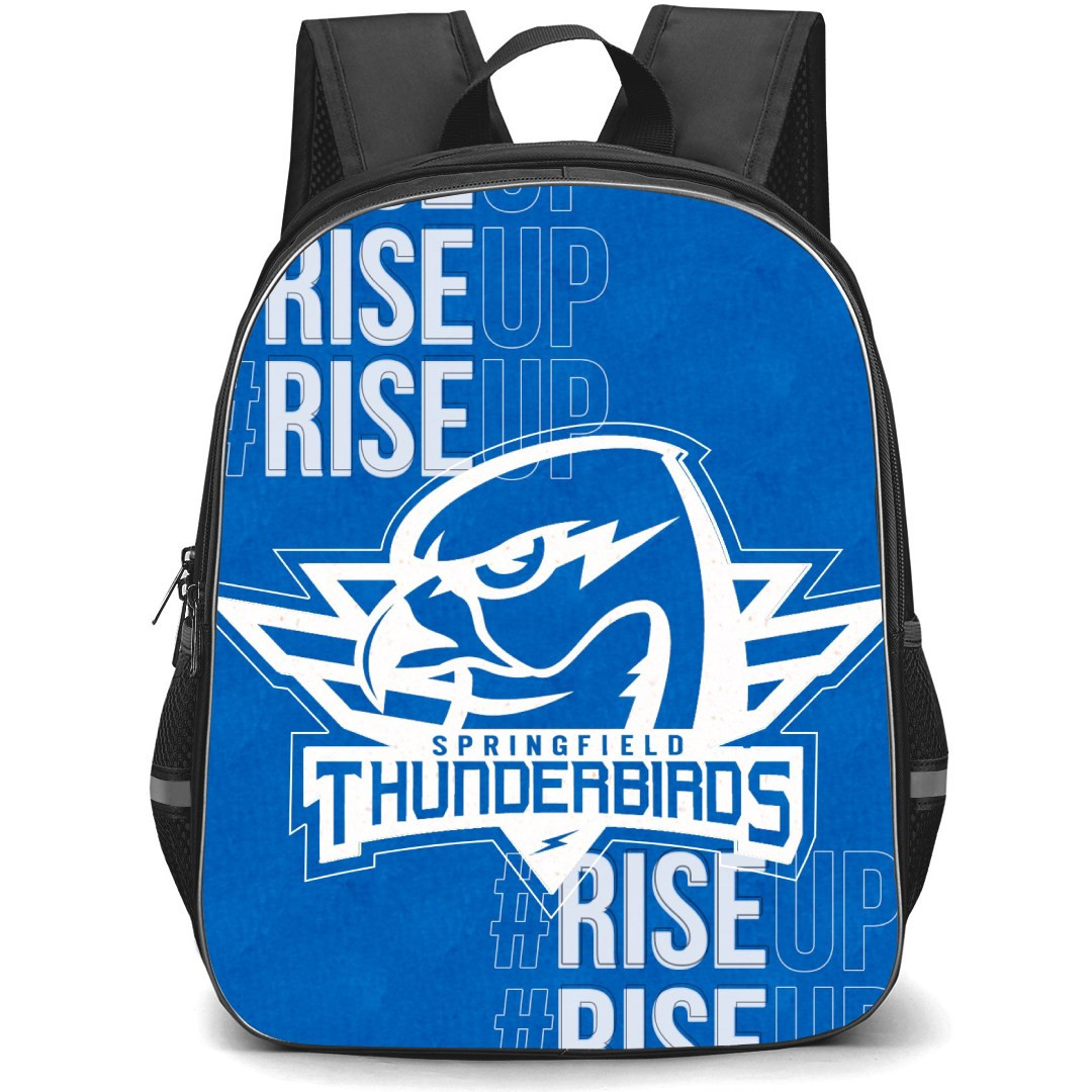 Springfield Thunderbirds Backpack School Bag StudentPack - Logo White And Blue Poster