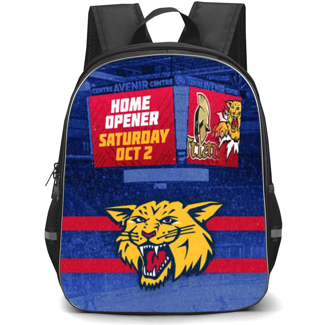 Moncton Wildcats Backpack School Bag StudentPack - Home Opener Poster