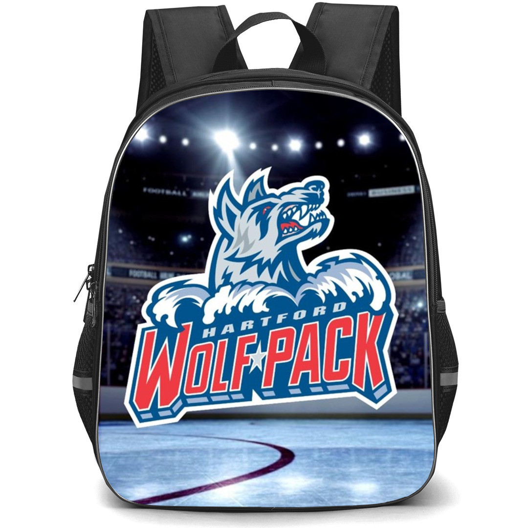 Hartford Wolf Pack Backpack School Bag StudentPack - Logo Stadium Background