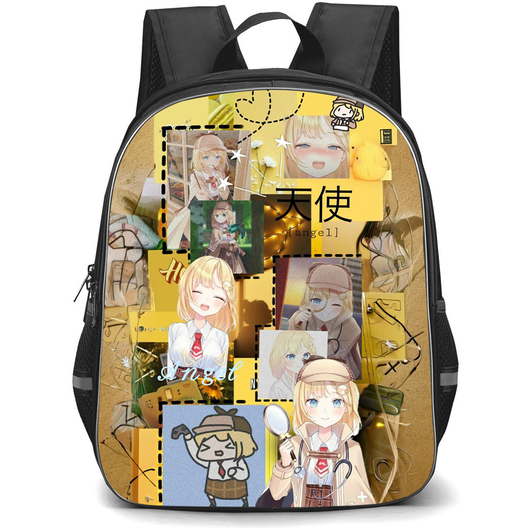 Hololive Watson Amelia Backpack School Bag StudentPack - Watson Amelia Angel Portrait Collage Poster