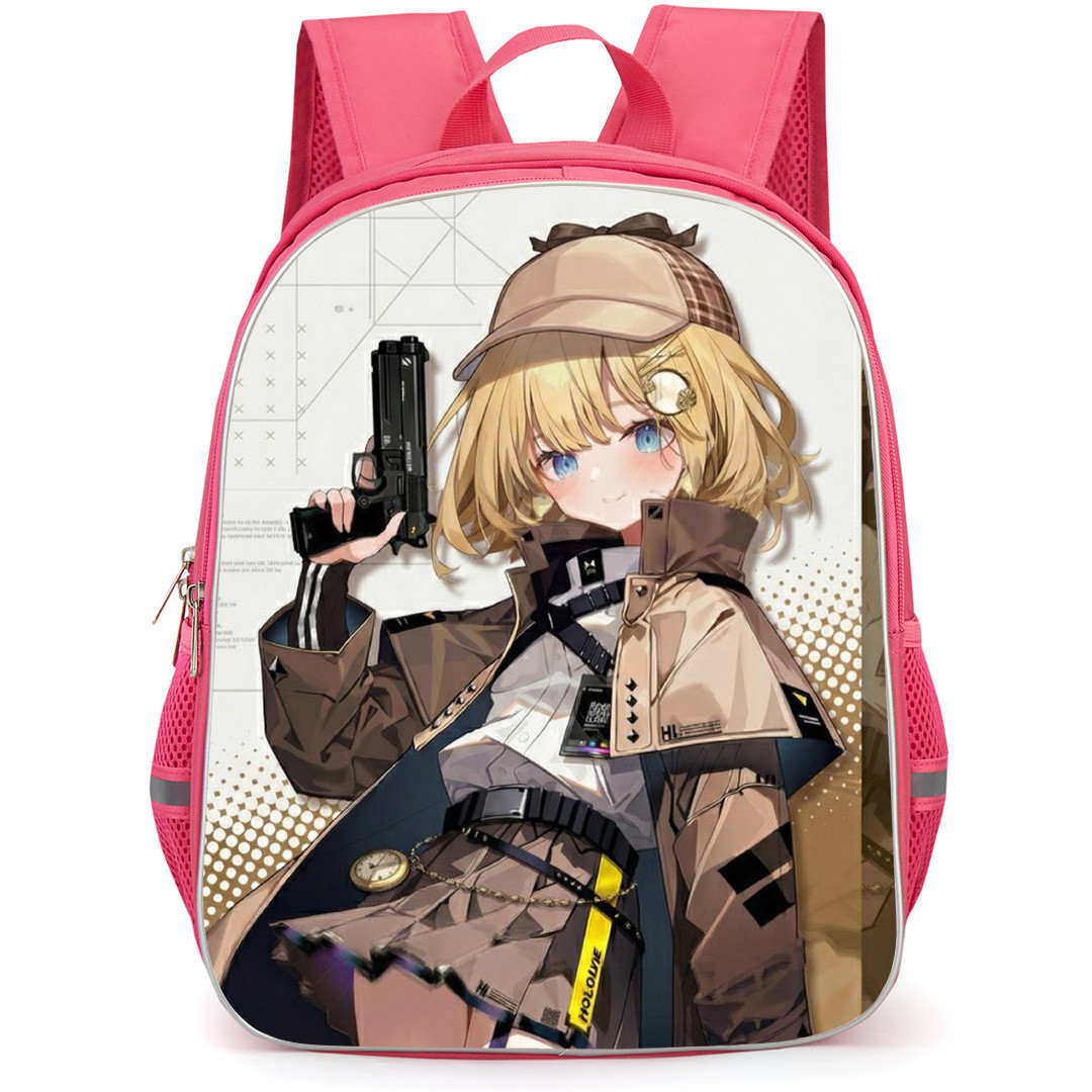 Hololive Watson Amelia Backpack School Bag StudentPack - Watson Amelia Gun Portrait Series Poster
