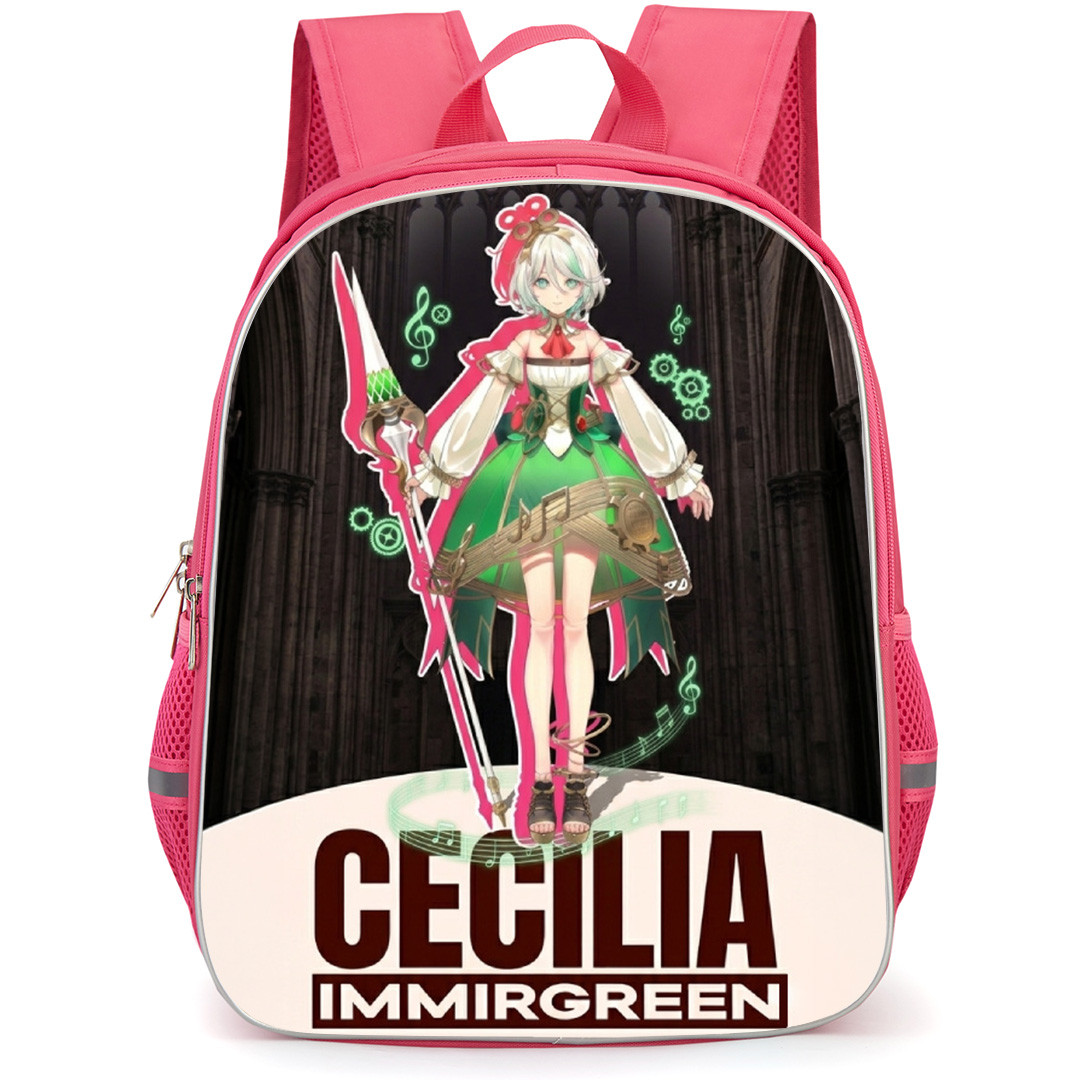 Hololive Cecilia Immergreen Backpack School Bag StudentPack - Cecilia Immergreen Standing Portrait Poster