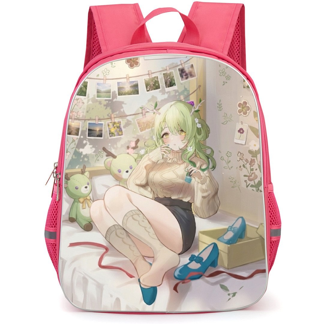 Hololive Ceres Fauna Backpack School Bag StudentPack - Ceres Fauna Sitting Bed Portrait