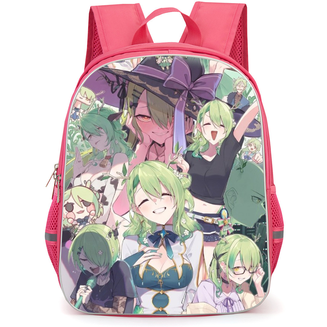 Hololive Ceres Fauna Backpack School Bag StudentPack - Ceres Fauna Smiling Happy Portrait Collage