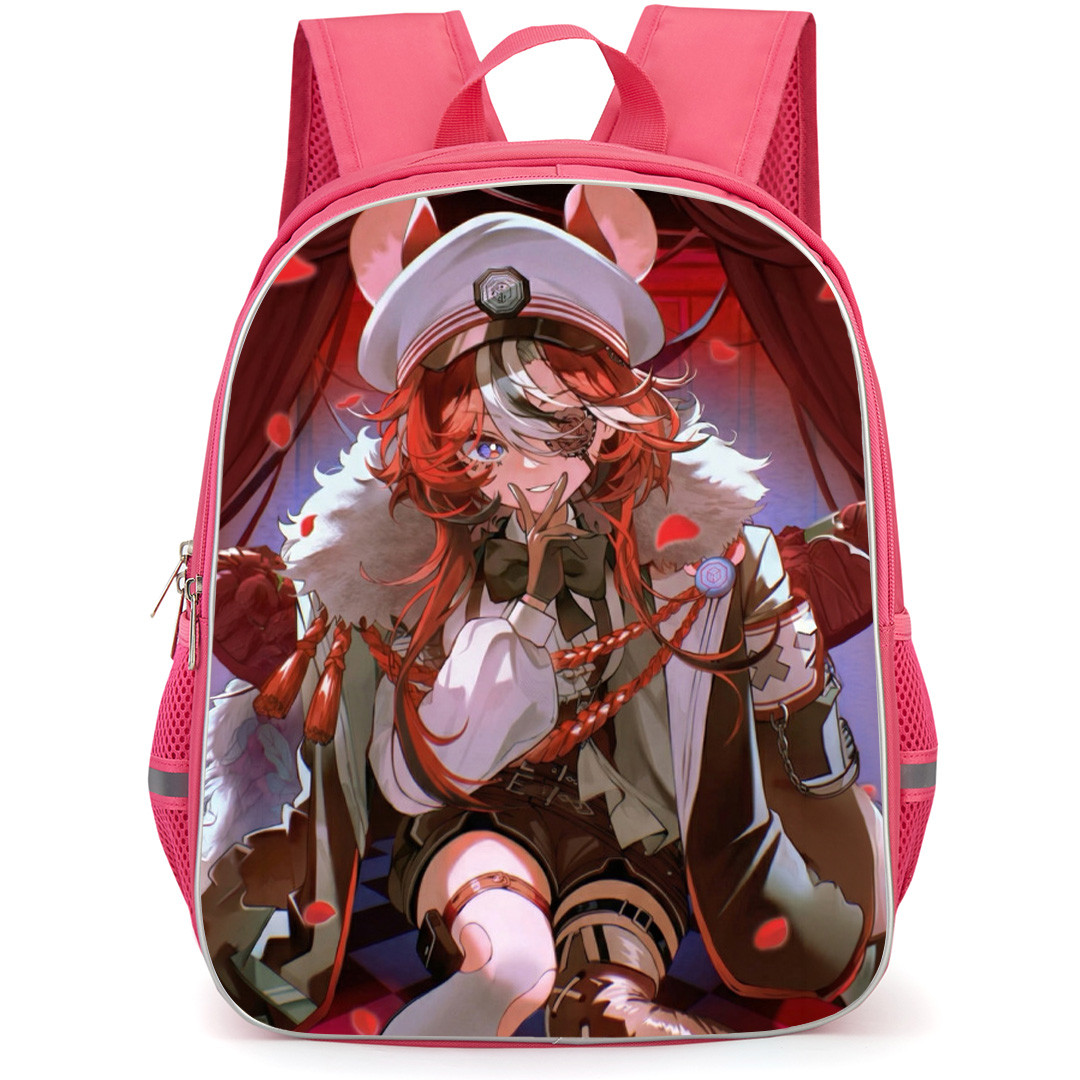 Hololive Hakos Baelz Backpack School Bag StudentPack - Hakos Baelz Sitting In Theater Poster
