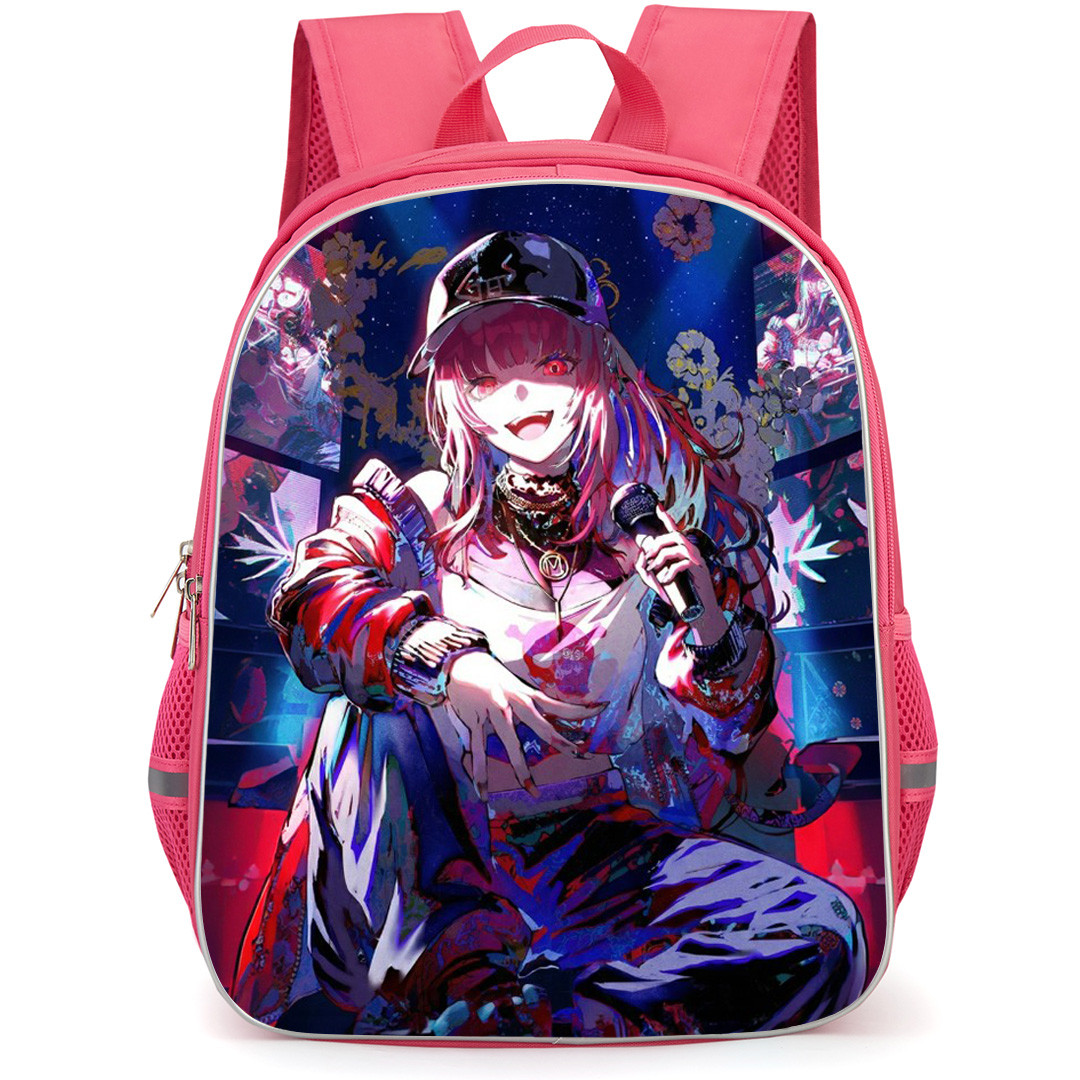 Hololive Mori Calliope Backpack School Bag StudentPack - Mori Calliope Holding Microphone Portrait Poster