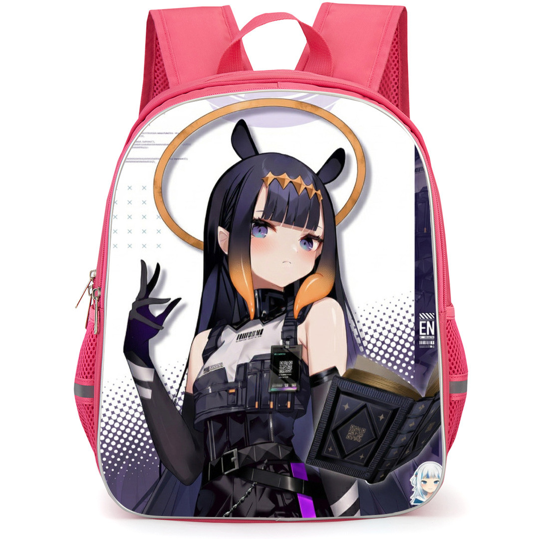 Hololive Ninomae Inanis Backpack School Bag StudentPack - Ninomae Inanis Fierce Portrait Series Poster