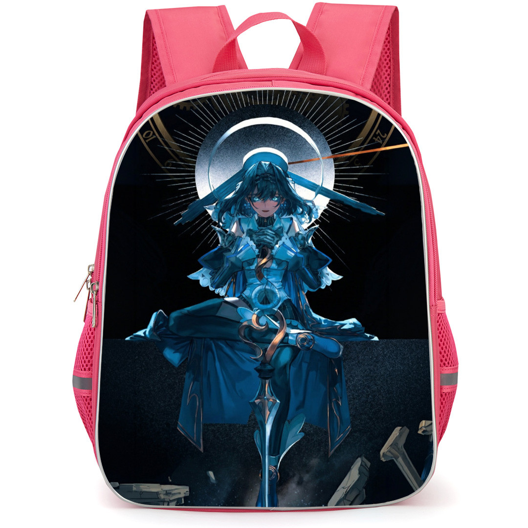 Hololive Ouro Kronii Backpack School Bag StudentPack - Ouro Kronii Staff Fierce Portrait Poster