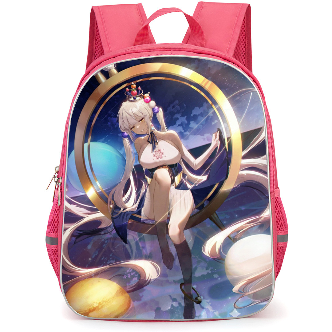 Hololive Tsukumo Sana Backpack School Bag StudentPack - Tsukumo Sana Sitting Fierce Portrait Poster