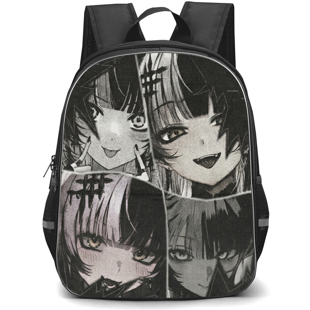 Hololive Shiori Novella Backpack School Bag StudentPack - Shiori Novella Fierce Grunge Collage Poster