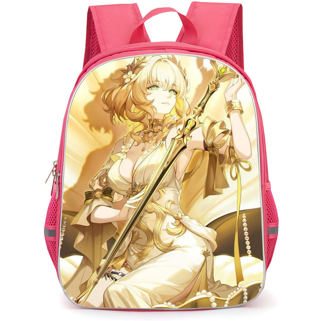 Honkai Star Rail Aglaea Backpack School Bag StudentPack - Aglaea Sit Glowing Staff Portrait