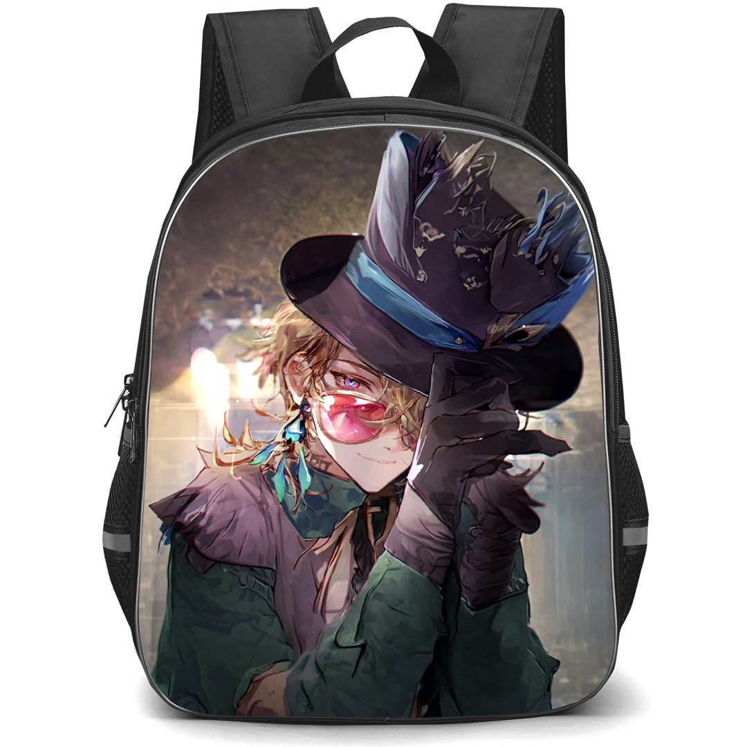 Honkai Star Rail Aventurine Backpack School Bag StudentPack - Aventurine Wearing Pink Glasses Portrait