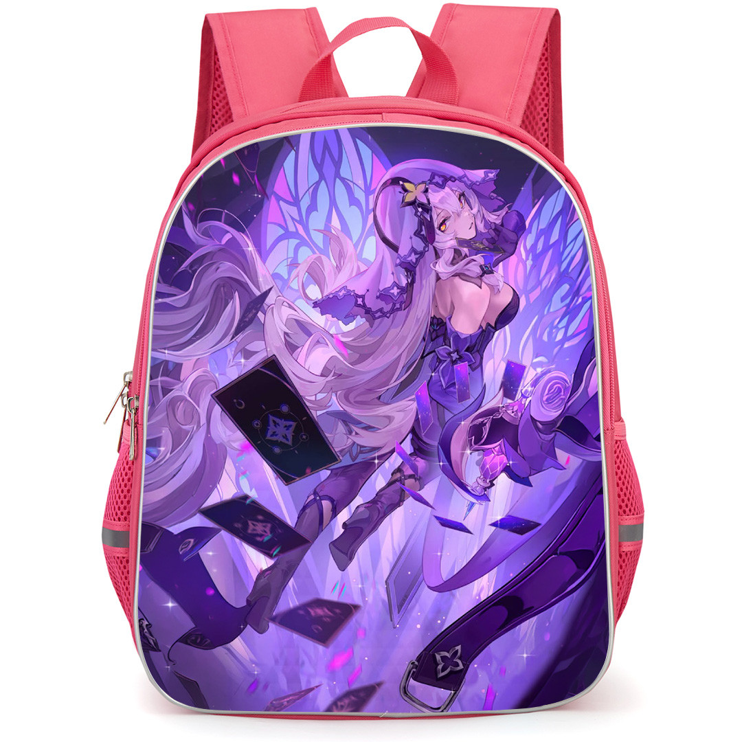 Honkai Star Rail Black Swan Backpack School Bag StudentPack - Black Swan Cards Magic Attack Portrait