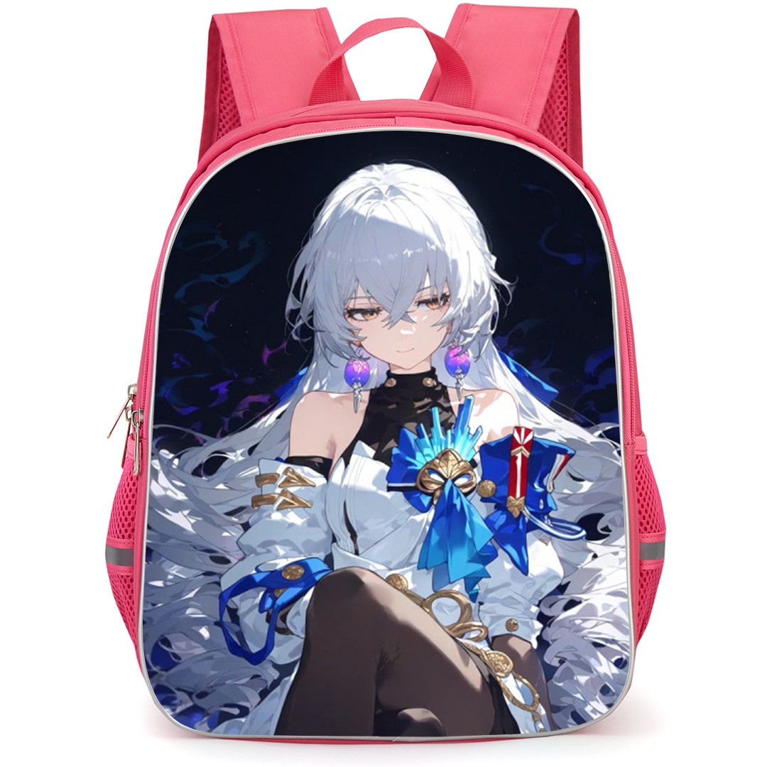 Honkai Star Rail Bronya Backpack School Bag StudentPack - Bronya Smirk Looking Side Portrait