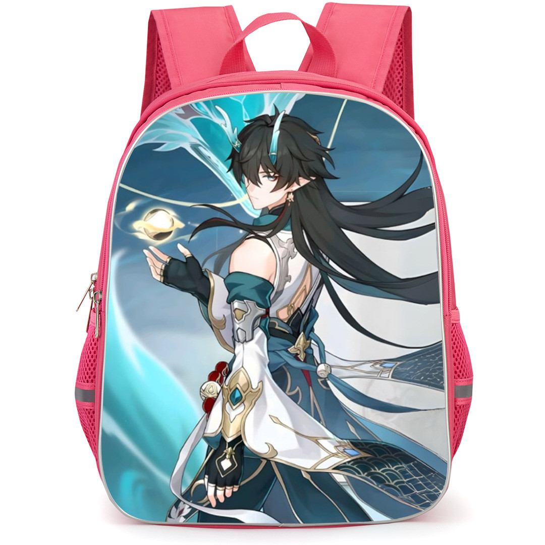 Honkai Star Rail Dan Heng Backpack School Bag StudentPack - Dan Heng Orb Power Fierce Portrait
