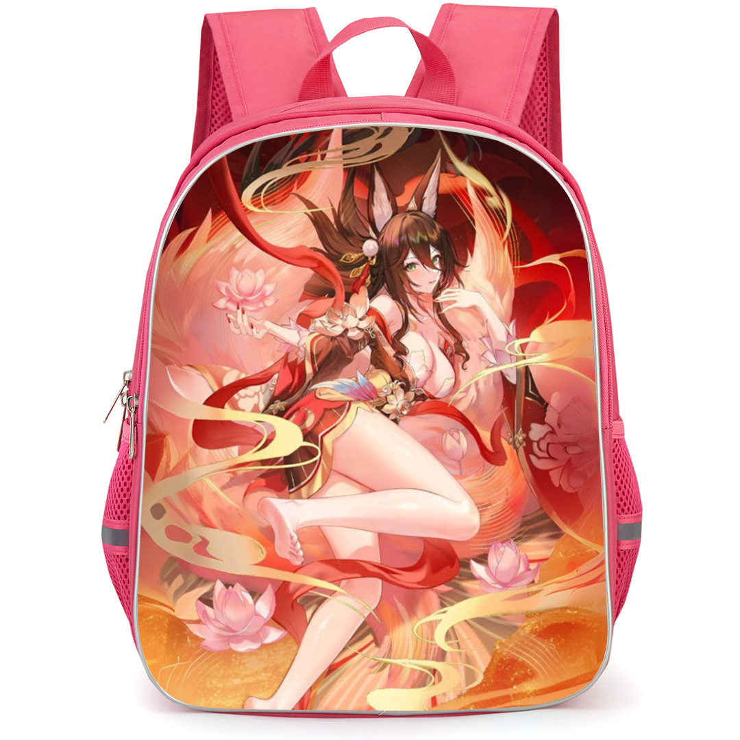 Honkai Star Rail Fugue Backpack School Bag StudentPack - Fugue Laying Down In Flowers Portrait