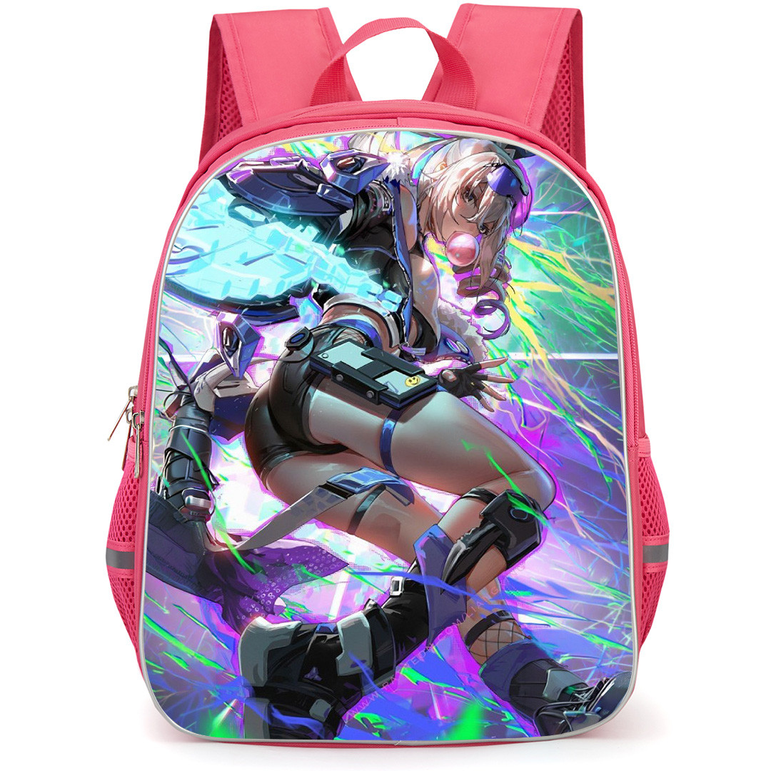 Honkai Star Rail Silver Wolf Backpack School Bag StudentPack - Silver Wolf Fighting Stance Power Portrait