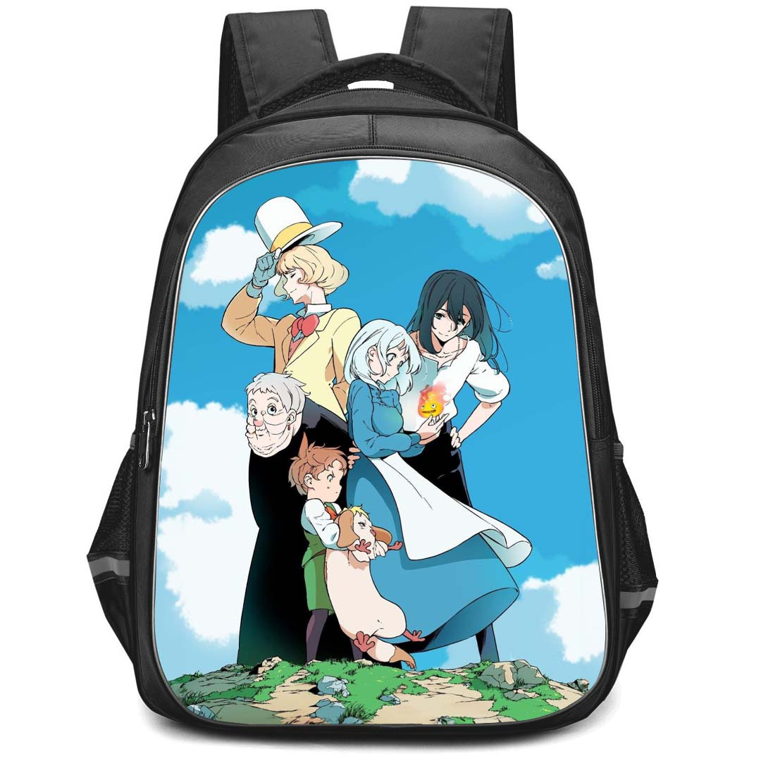 Howl's Moving Castle Backpack StudentPack - Howl's Moving Castle Heroes Standing Poster