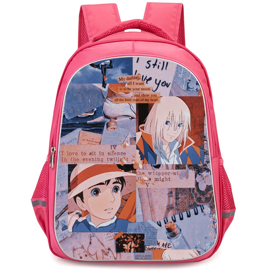 Howl's Moving Castle Backpack StudentPack - Howl's Moving Castle Howl and Sophie Collage