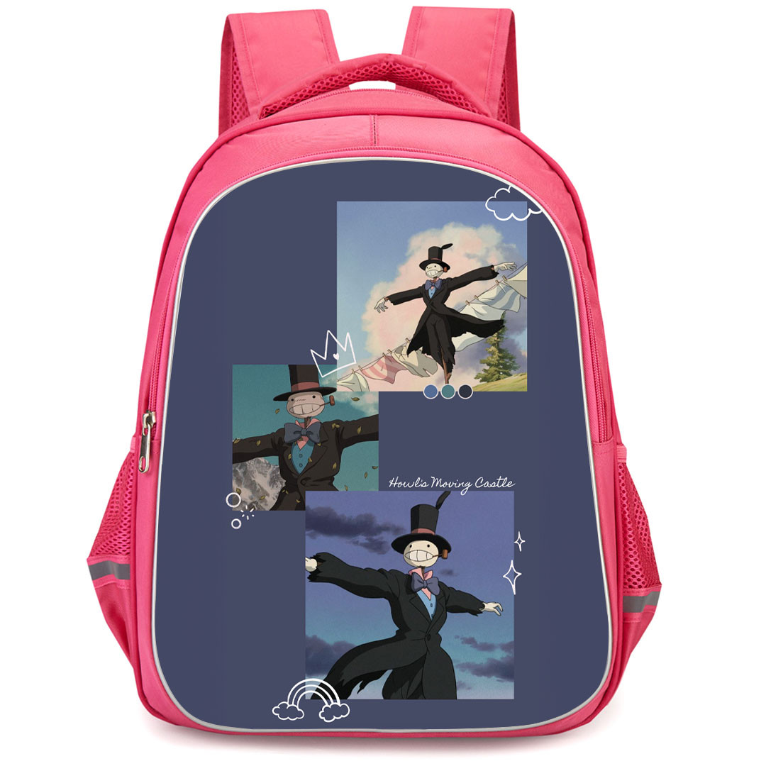 Howl's Moving Castle Kakashi Backpack StudentPack - Kakashi Portrait On Blue Background