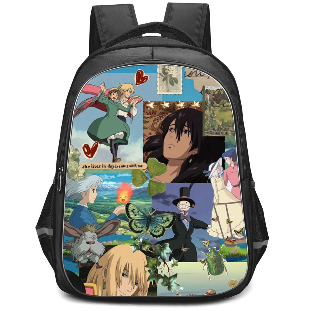 Howl's Moving Castle Backpack StudentPack - Howl's Moving Castle Movie Scene Poster