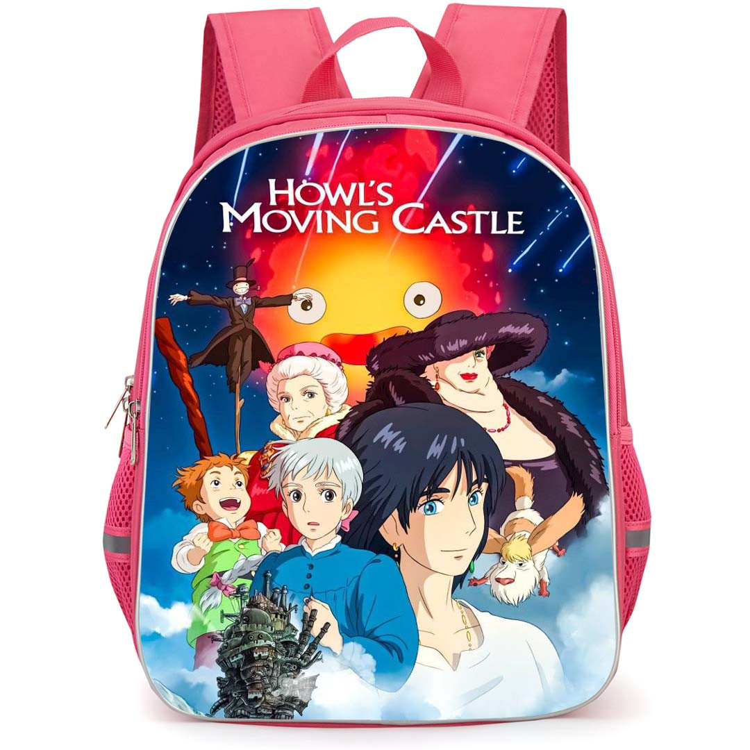 Howl's Moving Castle Backpack StudentPack - Howl's Moving Castle Characters Movie Poster Art