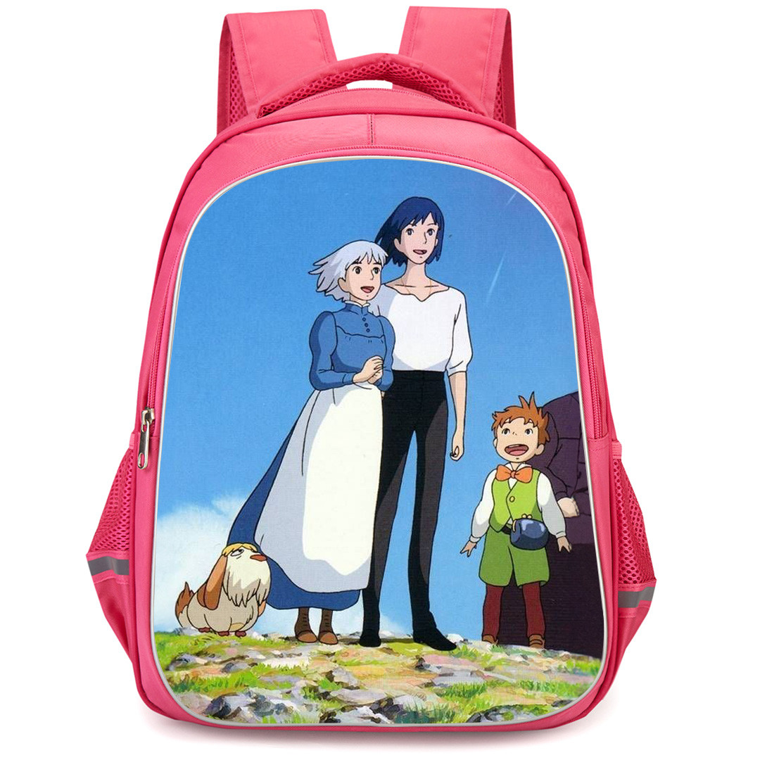 Howl's Moving Castle Backpack StudentPack - Sophie Howl and Calcifer Standing Poster