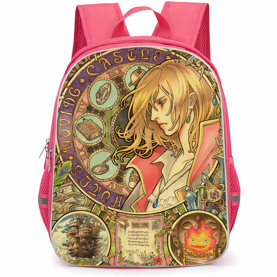 Howl's Moving Castle Backpack StudentPack - Howl's Moving Castle Vintage Poster