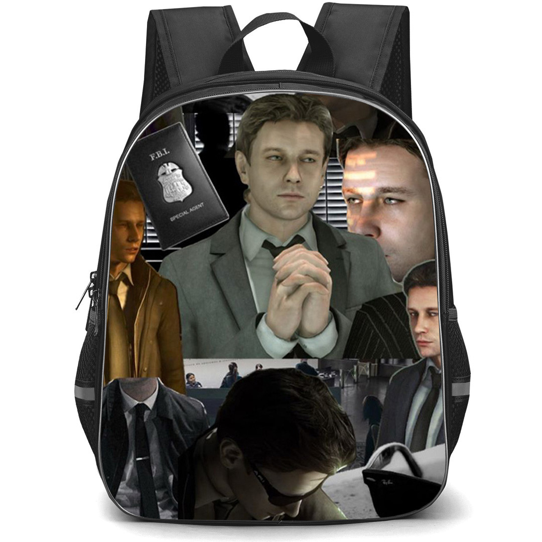 Heavy Rain Norman Jayden Backpack School Bag StudentPack - Heavy Rain Norman Jayden Portrait Collage Poster