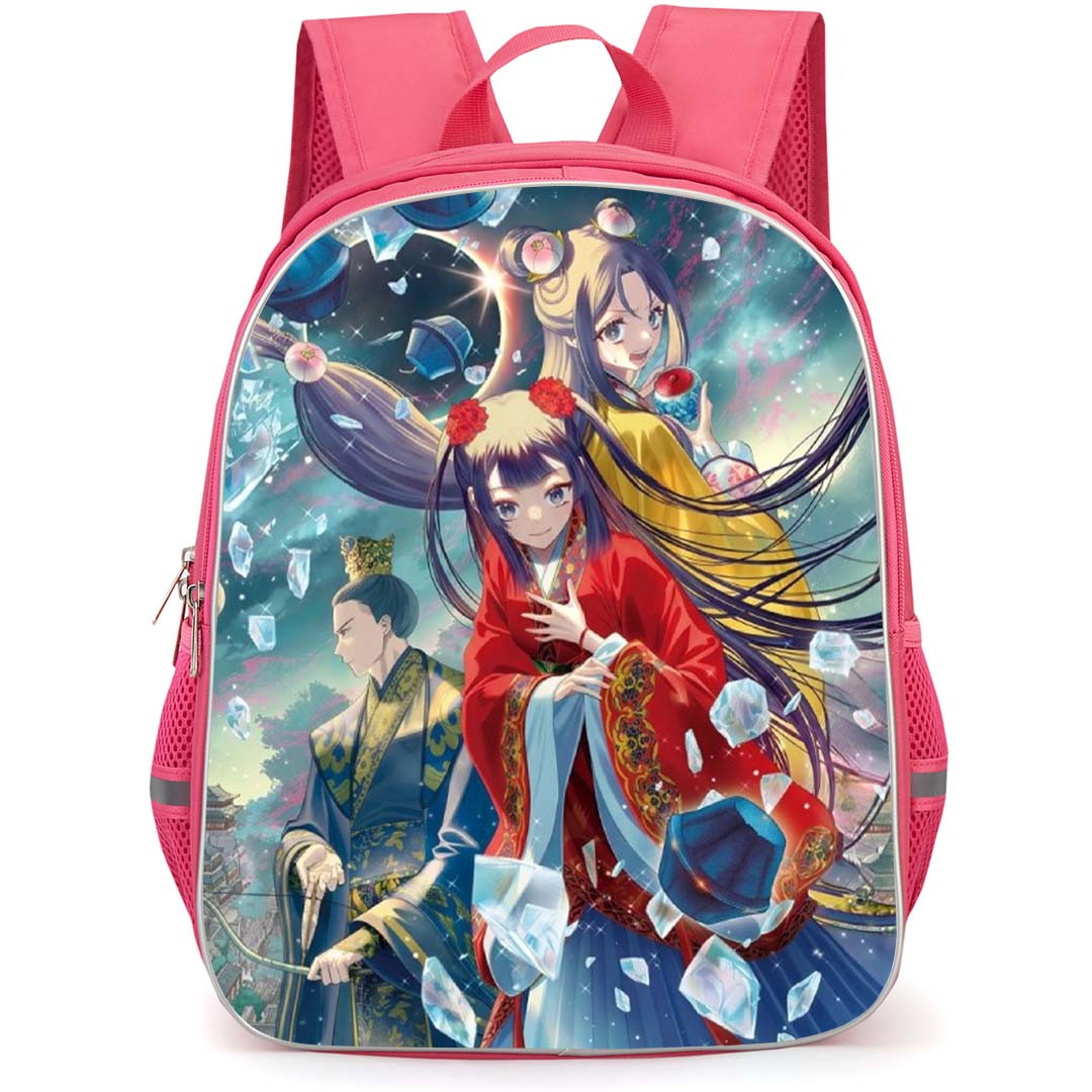 Though I Am An Inept Villainess Backpack School Bag StudentPack - Though I Am An Inept Villainess Characters Fighting War Power Poster