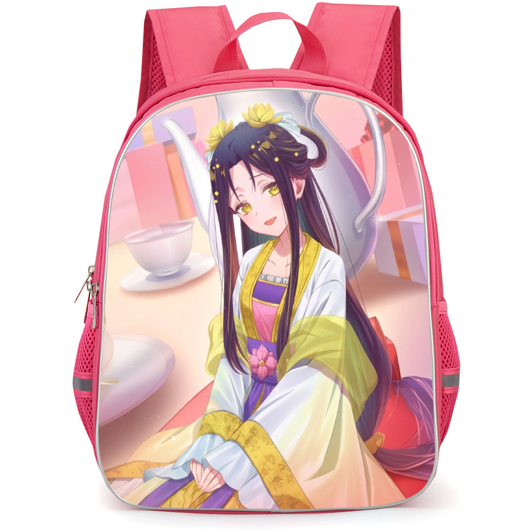 Though I Am An Inept Villainess Kou Reirin Backpack School Bag StudentPack - Kou Reirin Sitting Tea Poster