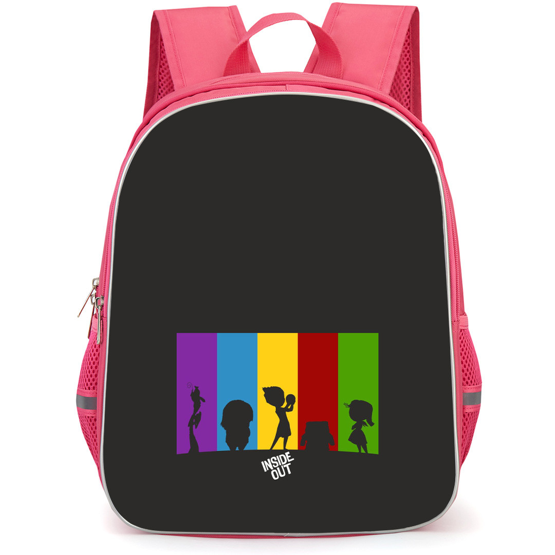 Pixar Inside Out School Backpack StudentPack - Characters Silhoutte Art On Black Background