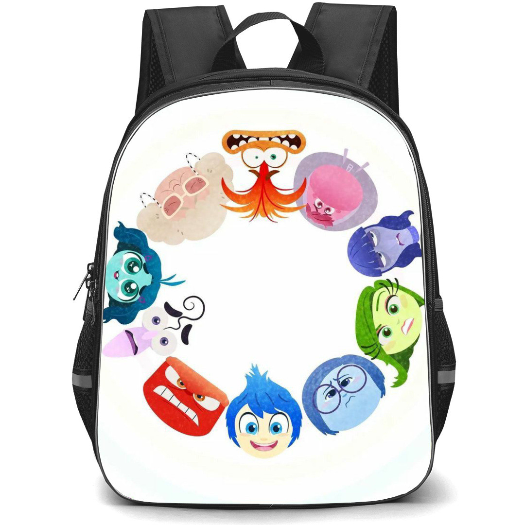 Inside Out 2 Backpack StudentPack - Characters Circle In White Background