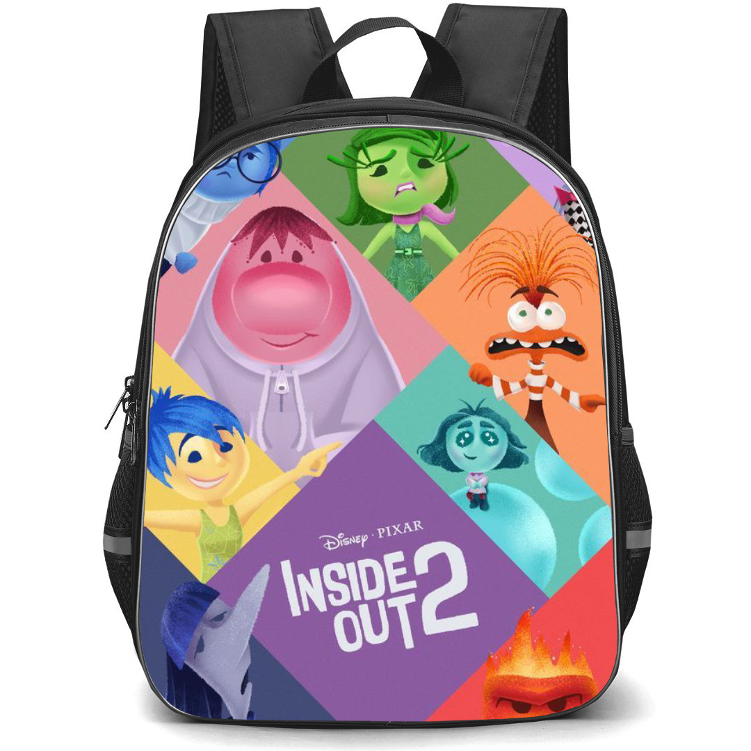 Inside Out 2 Backpack StudentPack - Characters Illustration Art Poster