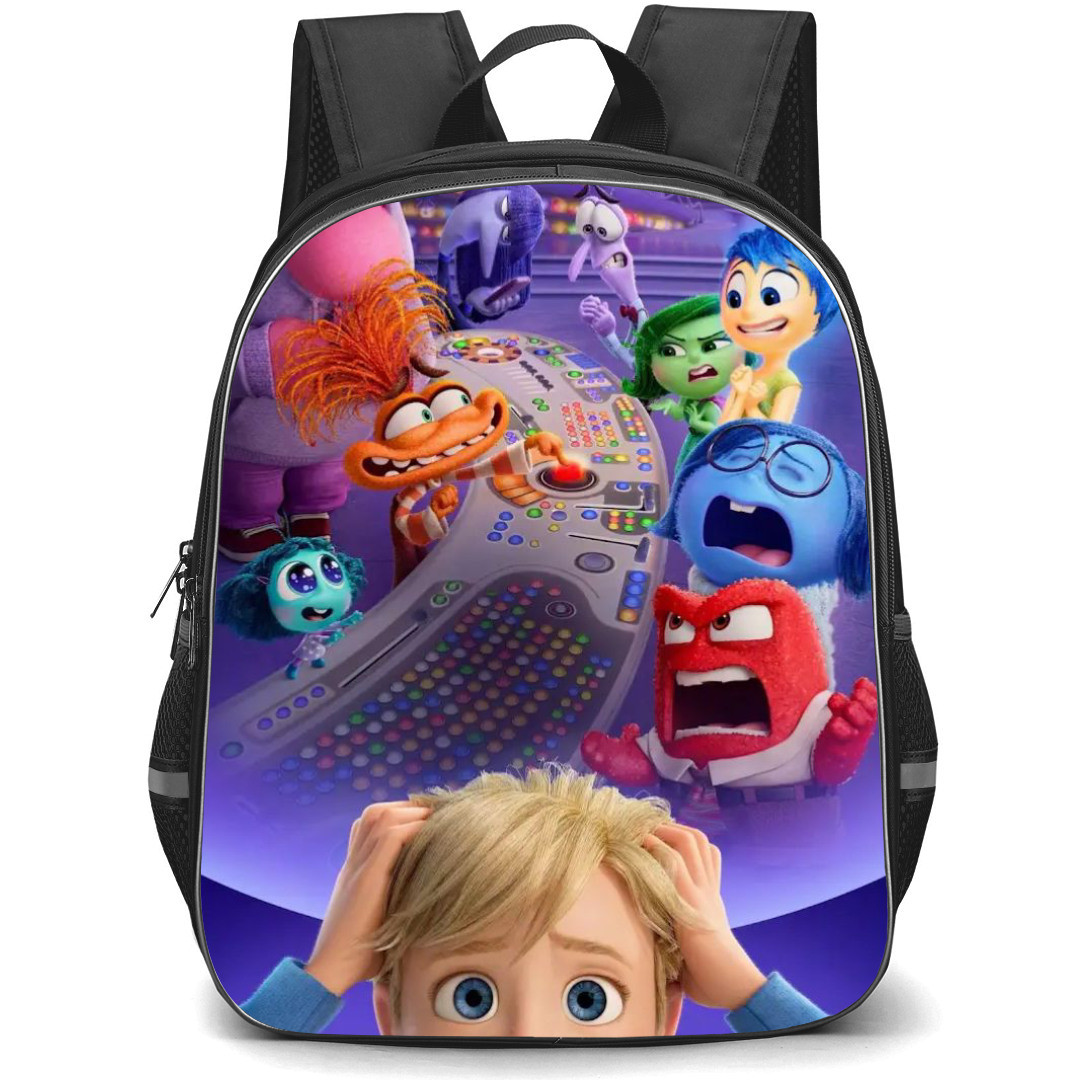 Inside Out 2 Backpack StudentPack - New Characters Pressing Button