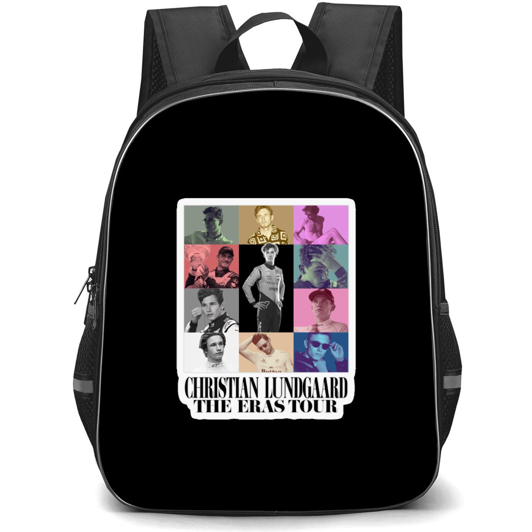 IndyCar Series Christian Lundgaard Backpack School Bag StudentPack - Christian Lundgaard The Eras Tour Portrait Sticker