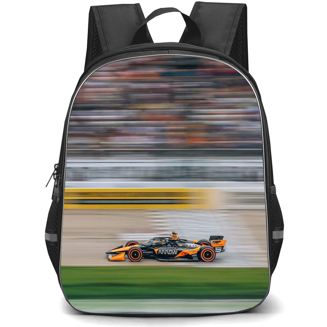 IndyCar Series Pato O'Ward Backpack School Bag StudentPack - Pato O'Ward Car Poster