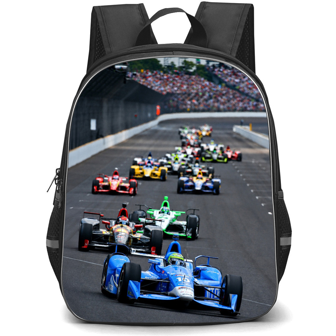 IndyCar Series Backpack School Bag StudentPack - Racing Track Cars